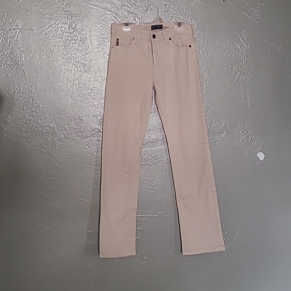 AJ Armani Classy Chic Women's Tan Comfort Fit Jeans Size 26